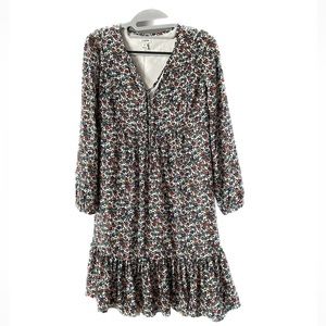 J Crew floral drop waist dress
